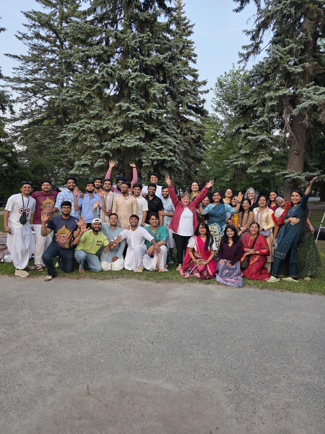 The Sudbury Bhakti Centre community gathered together at BhaktiRasa Yātrā