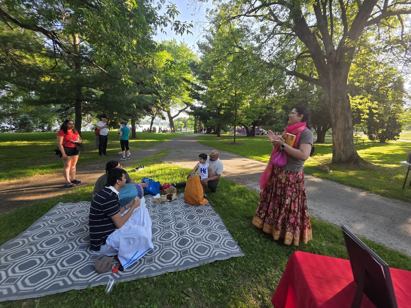Good association and prasādam at Bell Park